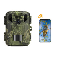 Caméra de chasse 4k Wifi Caméra de surveillance avec application Contrôle à distance Vision nocturne CMOS Détection humaine/animale Caméra de chasse à la faune