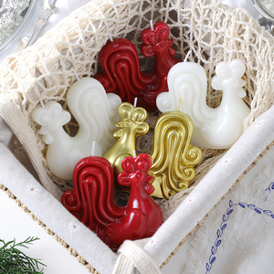 Velas Aromáticas con Forma de Gallo Rojo, Adornos de Cera con Aroma Animal para Decoración del Hogar, Suministro al por Mayor de Fábrica - Product Image 3