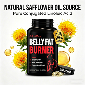 ซอฟต์เจล CLA 1000 มก. กรดลิโนเลอิกคอนจูเกต แบรนด์ส่วนตัว สำหรับเสริมสร้างร่าง<span class=keywords><strong>กาย</strong></span>ให้กระชับและส่งเสริมการเผาผลาญ <span class=keywords><strong>สูตร</strong></span>น้ำมันดอกคำฝอย - Product Image 3