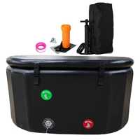 Baignoire pliable pour bain froid compatible avec la cryothérapie - Baril de bain de glace gonflable pour la récupération sportive