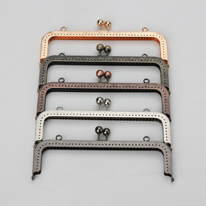 Cadre en métal antique pour sac à main faisant baiser fermoir serrure sac carré pochette bricolage artisanat couture artisanat approvisionnement - Product Image 2