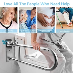 <span class=keywords><strong>Barre</strong></span> d'appui <span class=keywords><strong>de</strong></span> sécurité pour toilettes en acier inoxydable WESDA, barres d'appui rabattables, porte-papier pour personnes âgées, utilisation en hôpital, accès pour personnes handicapées dans la salle <span class=keywords><strong>de</strong></span> bain - Product Image 4