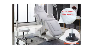 Lit de beauté multifonctionnel réglable, chaise de traitement facial, lit de massage, mobilier de salon en cuir PU - Product Image 3