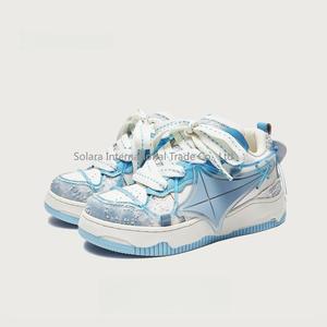 Chaussures de skate décontractées en cuir véritable de haute qualité, imperméables, respirantes, antidérapantes, à semelle épaisse, pour hommes et femmes, printemps - Product Image 1