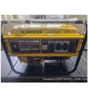 Sunhoo <b>Power</b> Gasoline <b>Generator</b> 5Kw 6Kw 4-Stroke Single Phase 110V 220V Portable For Construction Emergency Use - Product Image 1