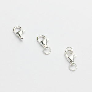 Accessoires de <span class=keywords><strong>fermoir</strong></span> mousqueton en argent sterling 925 8mm 9mm 11mm 13mm pour la fabrication de bijoux et composants de bijoux - Product Image 6