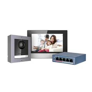 Oem HIK 7 inç kablosuz wifi hd 2 kablolu akıllı ev ip video interkom sistemi kapı kapı zili kamera kiti yüzük kapı zili telefonu