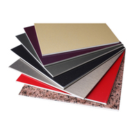Nouveau panneau mural 3mm finition pierre ACP matériau de construction Alu Cobond vente en gros de panneau composite en aluminium