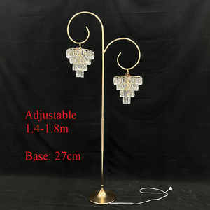 Đám cưới centerpieces trang trí đám cưới cao pha lê Nến Kim Loại trụ cột nến chủ trang trí đám cưới <span class=keywords><strong>LED</strong></span> ánh sáng đường dẫn - Product Image 3