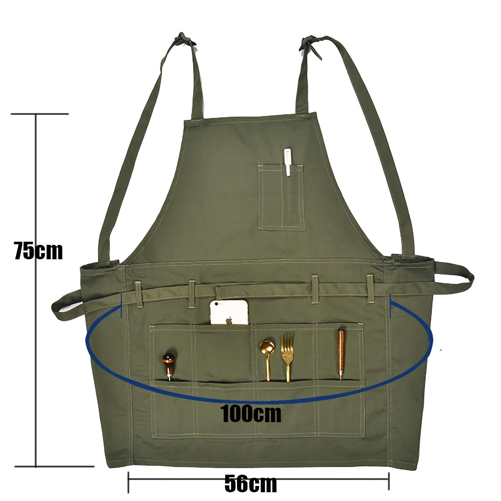 オールハンドメイド dahls canvas apron キャンバス エプロン Canvas