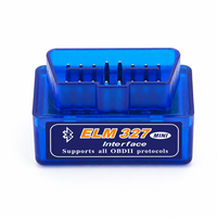 Adaptateur de scanner MINI ELM327 V1.5/V2.1, outil de diagnostic automatique - Compatible avec le lecteur de code OBD/OBDII pour Android Windows