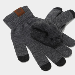 Ensemble 3 pièces unisexe avec écusson en cuir flocon de neige-Chapeau, écharpe et <span class=keywords><strong>gants</strong></span>, chapeau en tricot épais et chaud pour femmes, ensemble chaud pour hommes - Product Image 4