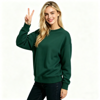 Sweat-shirt basique tendance pour femme, coupe décontractée, idéal pour le quotidien