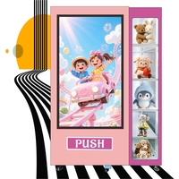 Distributeur automatique de snacks et de boissons pour cartes à collectionner, boîtes mystères et jouets, avec options de paiement, capacité 300-600, garantie 1 an