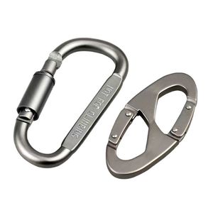 Mousqueton en alliage de zinc, verrouillable, pour camping en plein air, porte-clés durable - Product Image 4
