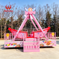 Bateau pirate miniature pour enfants, manèges de divertissement, équipement d'amusement pour enfants, bateau pirate électrique