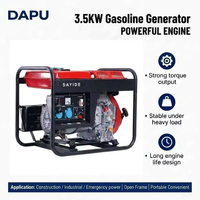 Generador Portátil de Gasolina de 3.5kW, Generador de Gasolina de Bastidor Abierto, Arranque Manual, Refrigerado por Aire, para Respaldo Doméstico