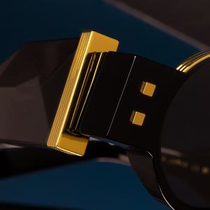 Finewell Brand di lusso Designer Punk retrò tonda polarizzata con Logo personalizzato di alta qualità <span class=keywords><strong>occhiali</strong></span> <span class=keywords><strong>da</strong></span> <span class=keywords><strong>sole</strong></span> in acetato uomo donna - Product Image 4