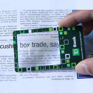 Portefeuille de <span class=keywords><strong>lecture</strong></span> personnalisé en PVC Loupes de la taille d'une carte de crédit avec lentille de Fresnel grossissante 3X pour promotion - Product Image 4