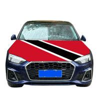 Vente en gros 120x150cm Trinidad_and_Tobago housses de capot de voiture drapeau abordable résistant à l'usure et Durable couverture de capot de moteur de voiture