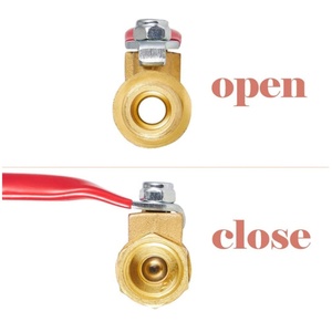 1/4" NPT Male X 1/4" NPT Female Tubing Fitting Straight Coupling <b>Adapter</b> Brass Ball Valve Shut Off <b>Switch</b> - Product Image 3