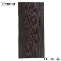 Tarima de Madera y Plástico Compuesto, Impermeable, con Acabado Cepillado, Cuadrada, Color Nogal, para Exteriores, Patio, Jardín, Parque y Balcón