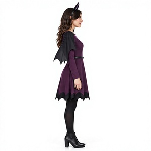 Halloween <b>Costume</b> <b>Adult</b> Skull Skeleton Black Robe Horror Party Cosplay Halloween <b>Costume</b> Scary Carnival Masquerade Hooded Fancy - Product Image 3