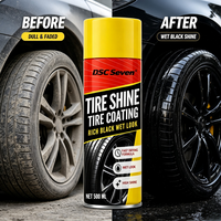 Spray de soin des pneus pour voiture au parfum de citron 500 ml avec revêtement de finition pour pneus effet mouillé