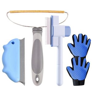 Pet Grooming Gloves Rubber Massage Brush For Cat Dog Bathing Cleaning Medium Sized Dog - Product Image 2