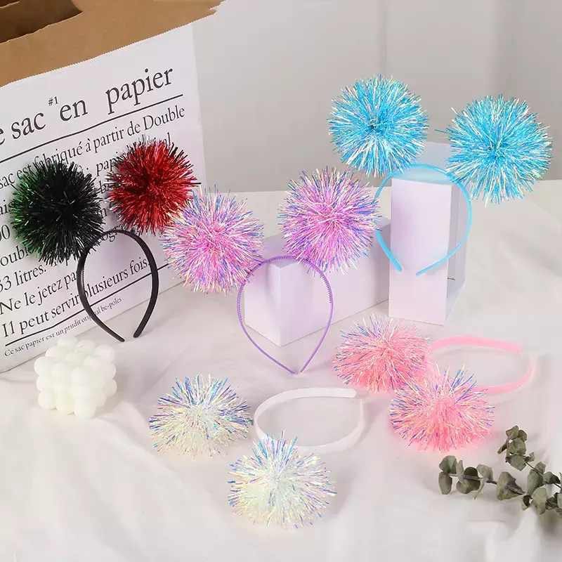 Pom Pom Head Boppers Ball Stirnband Rückgabe Geschenke Gefälligkeiten für Kinder Geburtstags feier