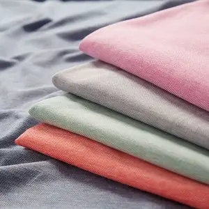 100 Cotton Solid Plain Color Pk Fabric Knit Pique Polo Fabric In Stock
