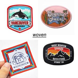 แผ่นผ้าทอพีวีซีสำหรับเสื้อผ้าหมวกกระเป๋าติดโลโก้ตามสั่งแบบมีตะขอและห่วง - Product Image 2