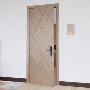 US Approved ULC Standard 36X96 32X80 Interior Wooden Fire Proof Door for Condo Hotel <strong>Engineered</strong> <strong>Wood</strong> Fire Prevention Door - Product Image 3