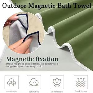 76*190 Cm Custom Design <b>Microfiber</b> <b>Towel</b> With Magnet for Beach Changing Shawls Fitness Outdoor Travel Gym Use - Product Image 4
