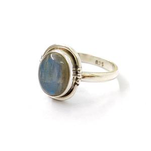 Bague en labradorite, argent sterling 925, bague en pierres précieuses, réglable, collection artisanale, bagues fines, bijoux en argent, prix de gros - Product Image 4