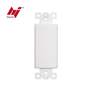 Low Price White Decorator Blank Adapter 1 Gang Plastic Wall Plate