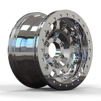 <strong>Best</strong>-<strong>selling</strong> Aluminum Forged <strong>Wheel</strong> Rim <strong>17</strong> <strong>Inch</strong> Polished Gunmetal Custom <strong>Beadlock</strong> <strong>Wheels</strong> for Offroad Truck Cars