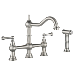 OEM/ODM Robinet <span class=keywords><strong>vintage</strong></span> <span class=keywords><strong>mitigeur</strong></span> de <span class=keywords><strong>cuisine</strong></span> monté sur le pont 4 trous Robinet de <span class=keywords><strong>cuisine</strong></span> en cuivre Robinet de pont de <span class=keywords><strong>cuisine</strong></span> - Product Image 2