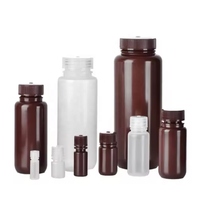 Flacons d'échantillons en plastique HDPE de 100 ml, 250 ml, 500 ml, 1000 ml, pipettes de laboratoire pour le stockage de réactifs chimiques