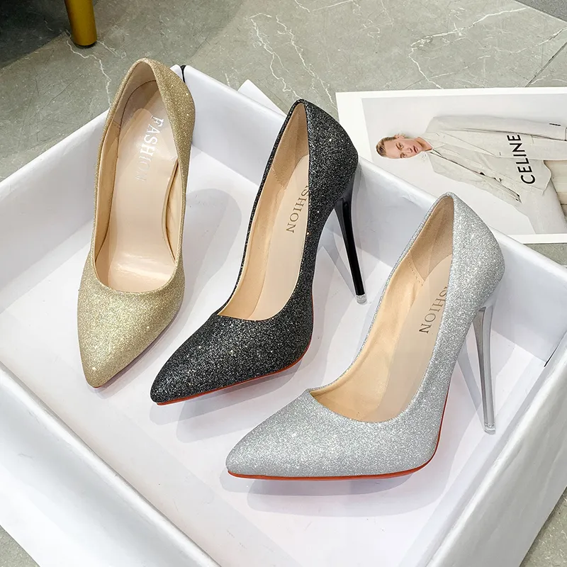 2021 New Woman Pumps High Heels Female Pointed Toe Office Shoes Stiletto Women Shoes Party Women Heels 10 cm Female Shoes