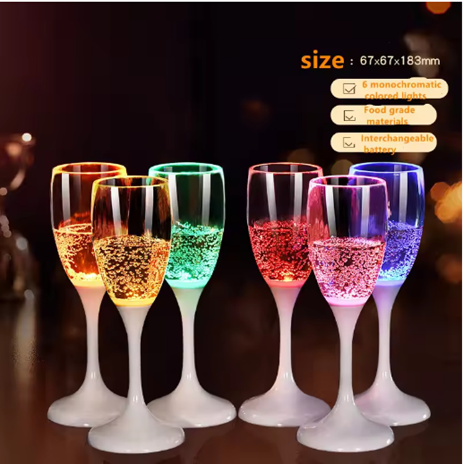 ชุดแชมเปญสีสันสดใส 6 ชิ้น