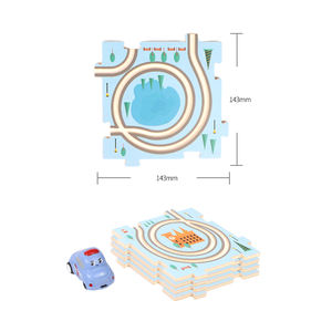 <span class=keywords><strong>2026</strong></span>最新教育木制DIY城市轨道交通玩具城市老虎车带儿童铁路 - Product Image 3