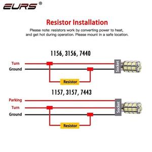 Eurs Hot 25W/50W CANBUS <span class=keywords><strong>LED</strong></span> DRL cáp xe dẫn tín hiệu rẽ ánh sáng không có lỗi nhấp nháy giải mã dây giải quyết Flash Điều kiện Mới - Product Image 5