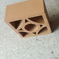 Blocs de ventilation en argile rouge naturelle, carreaux muraux en terre cuite pour l'extérieur des bâtiments et les cloisons de jardin