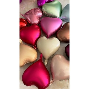 Ballons en aluminium en forme de cœur de 18 pouces, couleur unie, pour anniversaires, remises de diplômes, fêtes d'Halloween - Décoration écologique en gros - Product Image 5