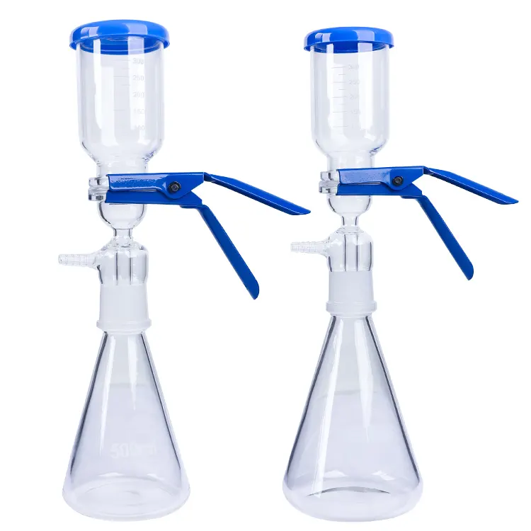 500ml Glass Funnel vacuum filtration system Vacuum Filter Solvent Filtration Apparatus without Vacuum Pump