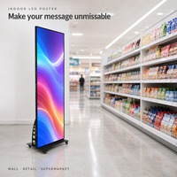 Display LED P2.5 per Interni, Totem Digitale da Pavimento 1920x1080 (1080P) IP44 HDR 1000 600-800cd/m2 per Negozi, Centri Commerciali, Hotel