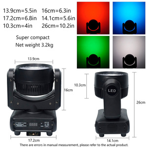 Disco Mobile DJ Party 120W RGBW LED lumière principale mobile DJ lumière éclairage de scène RGB <span class=keywords><strong>Halo</strong></span> DMX-512 commande vocale adaptée - Product Image 4