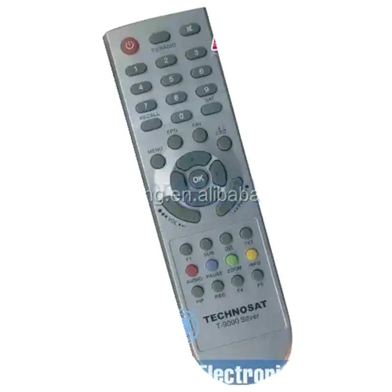 Guangzhou Factory <strong>TECHNOSAT</strong> T-<strong>9000</strong> Silver Receiver <strong>Remote</strong> <strong>Control</strong> for Saudi Arabia Market