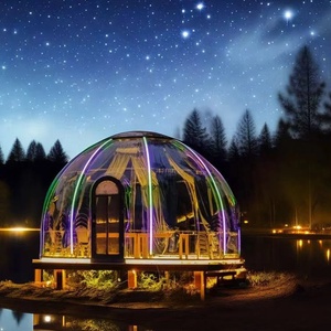 Tente à bulles transparente de 4,5 m 360° °   Dôme en verre pour l'observation des étoiles en plein air, idéal pour le glamping, les hôtels, les restaurants et le camping - Product Image 1